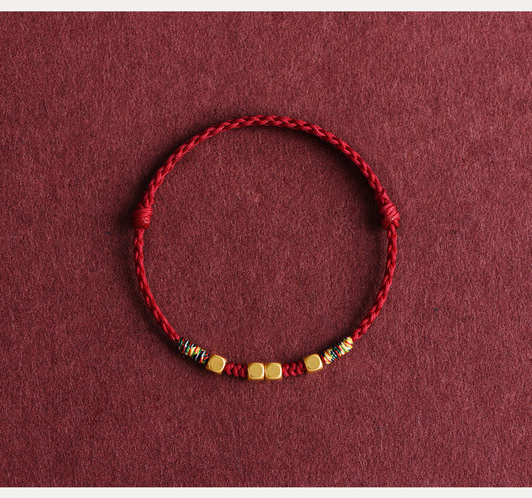 Fortune Keeper— Handmade Red String Bracelet