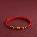 Fortune Keeper— Handmade Red String Bracelet