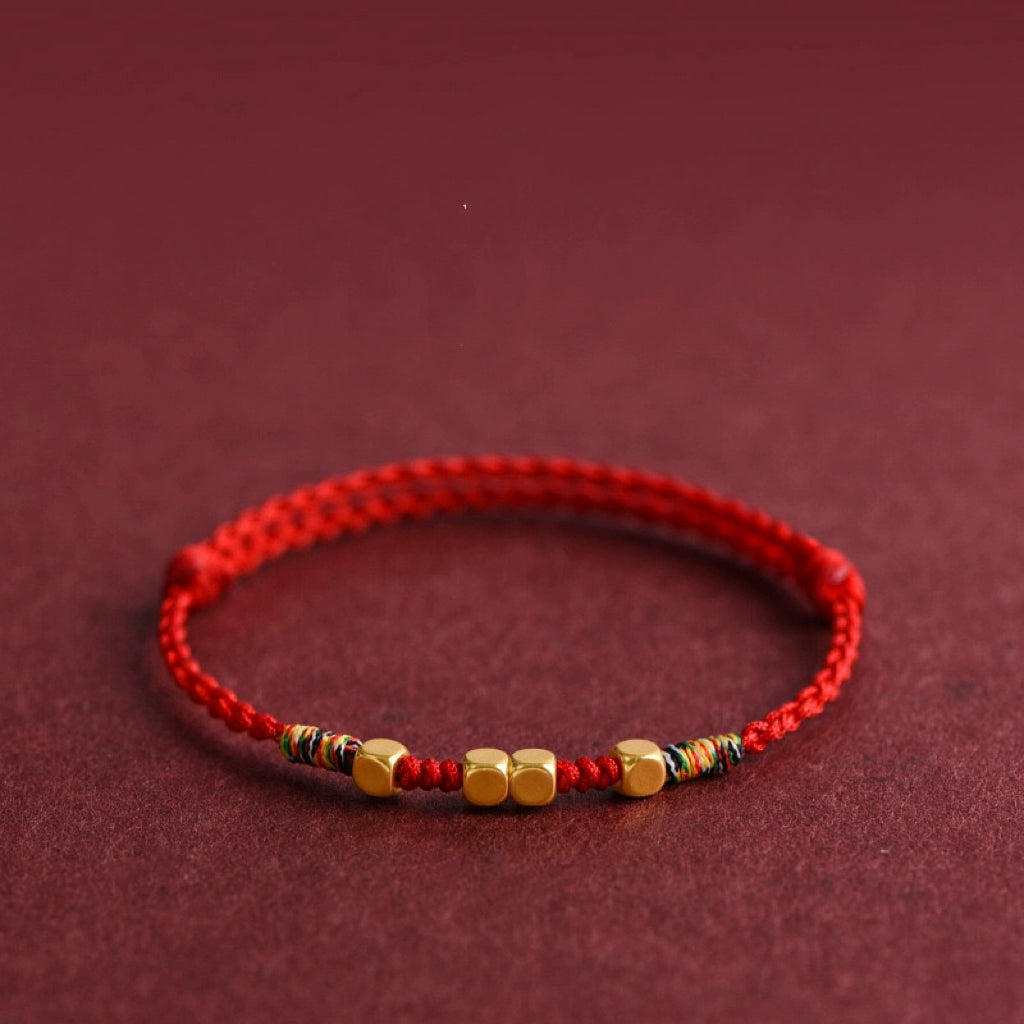 Fortune Keeper— Handmade Red String Bracelet