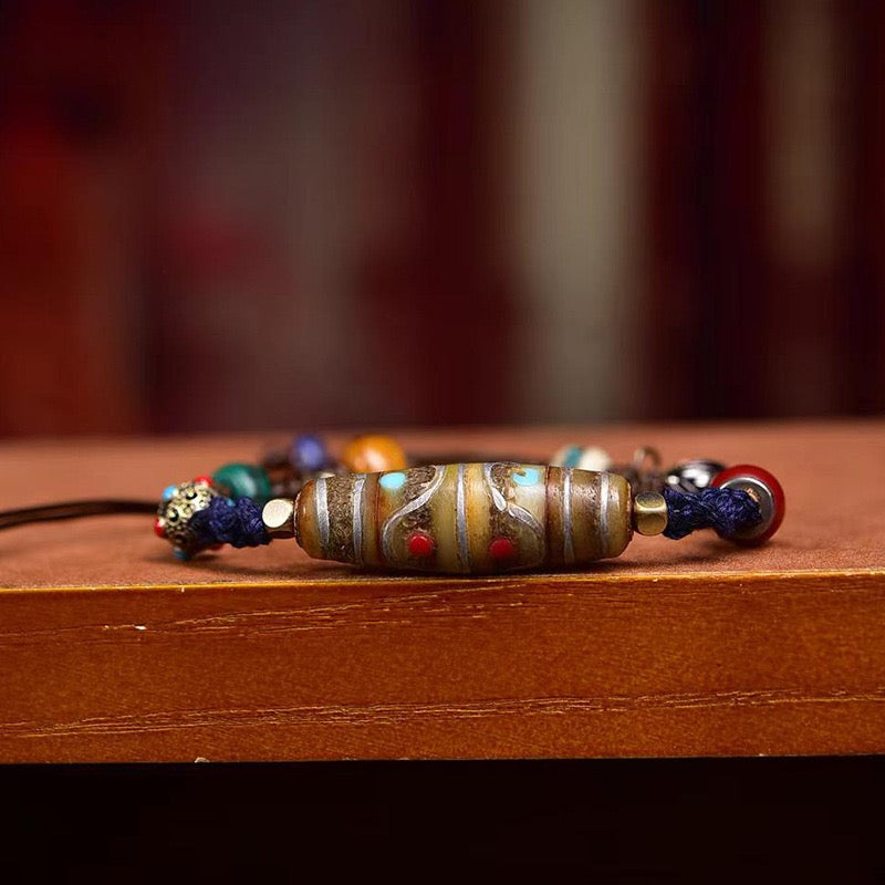 Tibetan Blessings – Handwoven Spiritual Bracelet