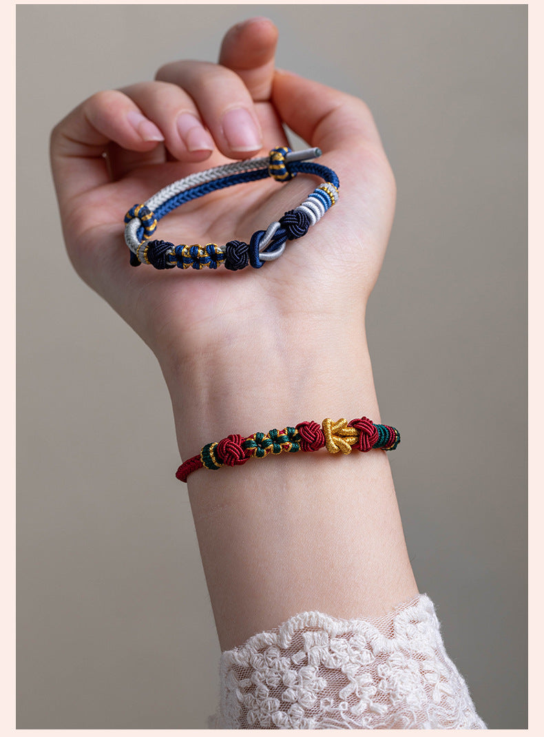 The Knot of Serendipity – Handcrafted Couple Bracelet of Unity & Love