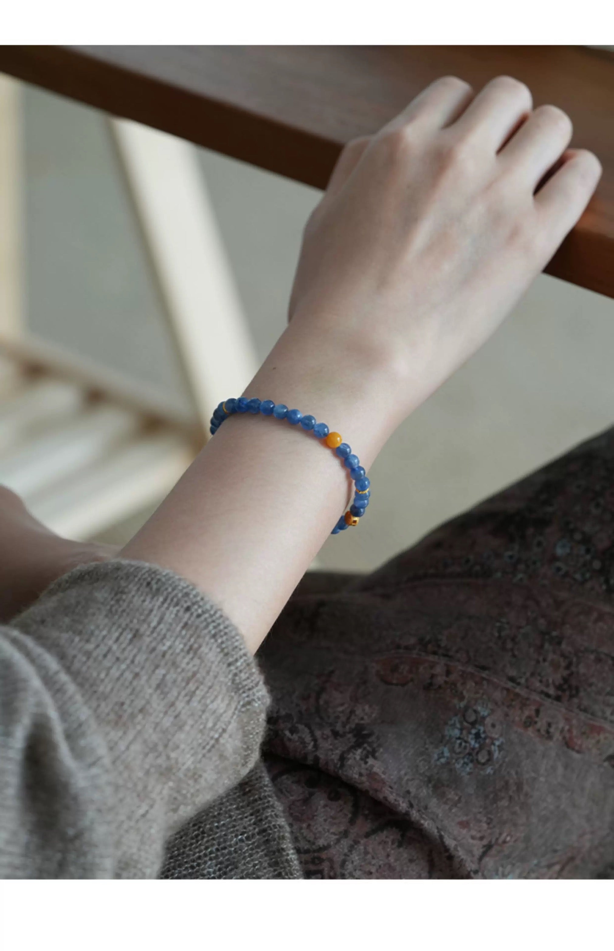 Kyanite Bracelet – Handmade Jewelry for Meditation, Zen Lifestyle & Balance