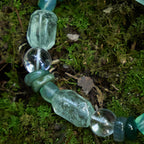 Inner Power — Moss Agate, White Quartz & Green Crystal Healing Stone