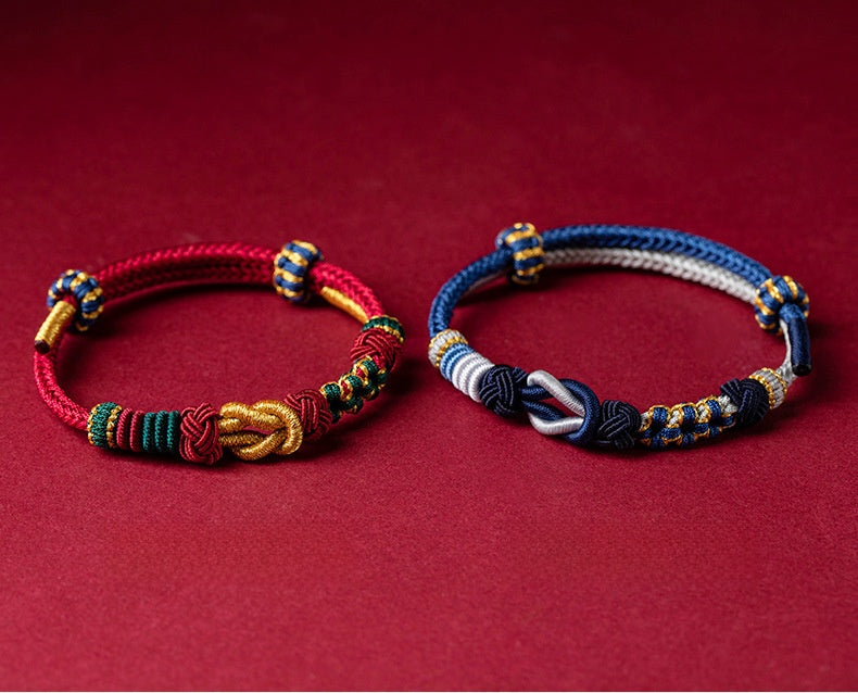 The Knot of Serendipity – Handcrafted Couple Bracelet of Unity & Love