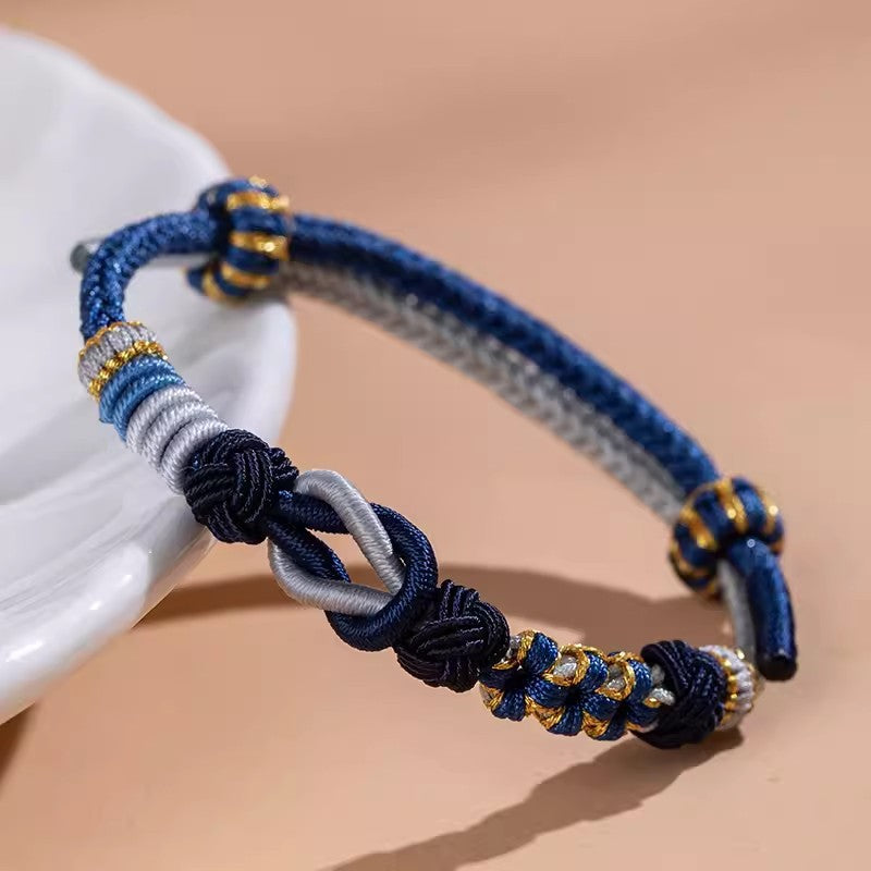The Knot of Serendipity – Handcrafted Couple Bracelet of Unity & Love